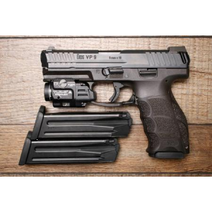 Hk VP9 9mm Police Trade-In Pistol with Streamlight TLR-8 A and 3 Magazines