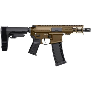 CMMG Banshee MK4 9MM Pistol with Brace Midnight Bronze