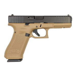 Glock Glock 17 GEN5 9mm Pistol with Davidsons Dark Earth Cerakote Frame and Cerakote Black S