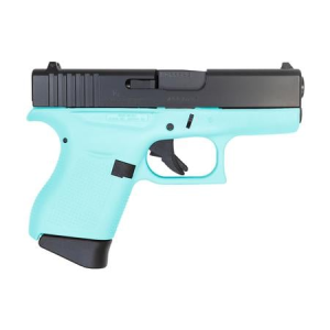 Glock Glock G43 9mm Carry Conceal Pistol with Cerakote Robins Egg Blue Frame