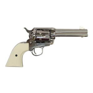 Pietta 1873 Gunfighter 45 LC Revolver with Polished Nickel Finish