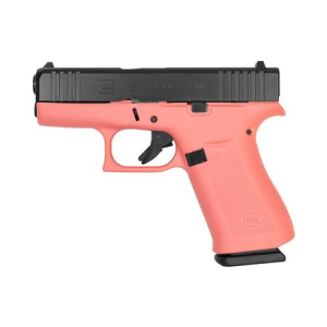 Glock Glock 43X 9mm Subcompact Pistol with Cerakote Coral Frame