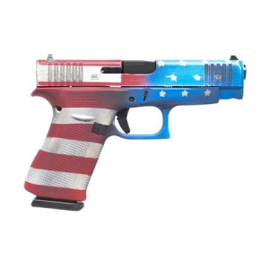 Glock Glock 48 9mm Semi-Auto Pistol with American Flag Cerakote Finish and We the People Holster