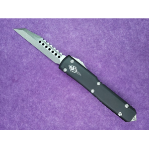 Microtech Ultratech Warhound Stonewashed Wharncliffe Blade Signature Series - Microtech Knives