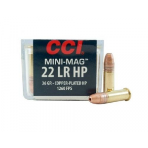  Mini Mag .22LR 36gr Copper Plated Hollow Point 100ct Ammo