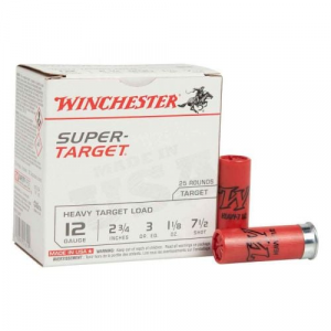 chester Super Target Heavy 12 Gauge 2.75 1 1/8 Oz #7.5 Shot 1200fps 25rd Box Ammo