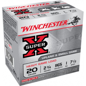 chester Super X Heavy Game 20 Gauge 2.75 1 Oz #7.5 Shot 25rd Box Ammo