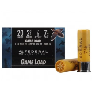 eral Game-Shok Game Loads 20 Gauge 2.75 7/8 Oz #7.5 25rd Box Ammo