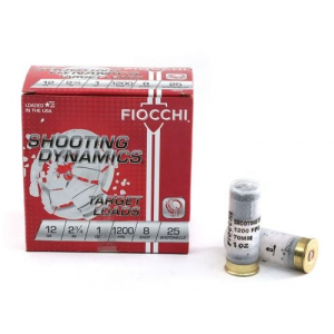 cchi Shooting Dynamics Target Load 12 Gauge 2-3/4 1 Oz #8 Shot 25 Round Box Ammo