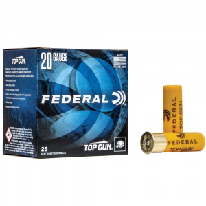 eral Top Gun 20 Gauge 2.75 7/8 Oz 9 Shot 25 Bx/ 10 Cs Ammo