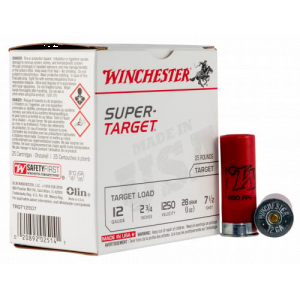 chester TRGT12507 Super-Target Light Target 12 Gauge 2.75 1 Oz 1250 Fps 7.5 Shot 25 Bx/10 Cs Ammo