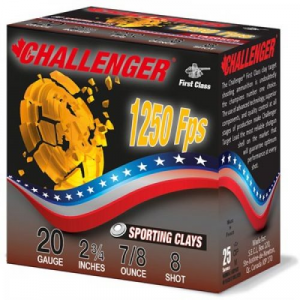 llenger First Class Sporting Clays 20ga 2-3/4 7/8oz #8 1250fps 25rd Ammo