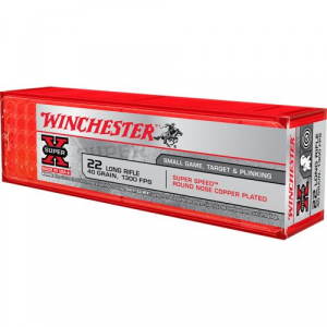 chester Super-X Rimfire .22 LR 40 Gr. Lead Round Nose 100 Rd. Ammo