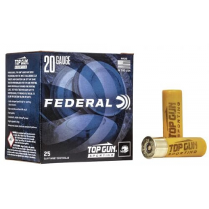 eral Top Gun Sporting 20 Gauge 2.75 7/8 Oz #7.5 Shot 25rd Box Ammo