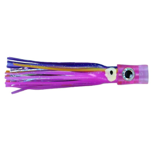 C&H Stubby Bubbler Trolling Lure, Blue/Pink/Silver Skirt, 5.5 in - C&H Lures