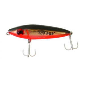 Mirrolure Top Pup Rattling Hard Bait Lure, Black/Gold - Mirrolure