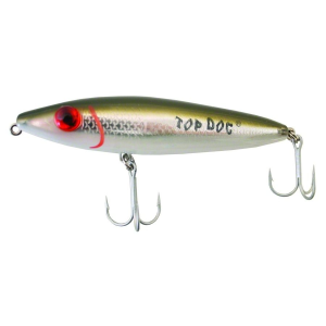 Mirrolure Top Dog Rattling Hard Bait Lure, Green/Silver/White - Mirrolure
