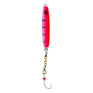 Clam 109489 Speed Spoon, 1/8 Oz GLOW RED TIGER - Clam