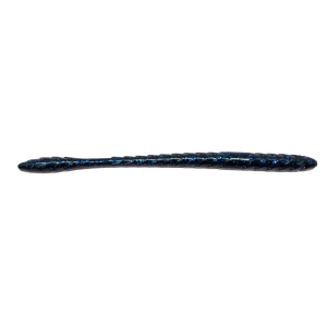 Googan Baits Slim Shake Worm, Black Blue Flake - Googan Baits, Llc