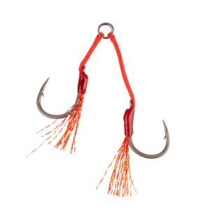 Mustad Assist Hooks, Alpha Light Flash, Double Size 1/0 - Mustad