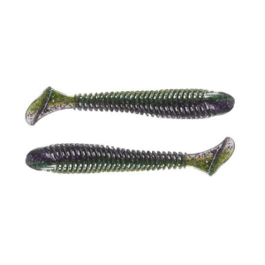 Googan Baits Saucy Swimmer - 4.8" - Sprayed Lettuce 6/ct - Googan Baits, Llc