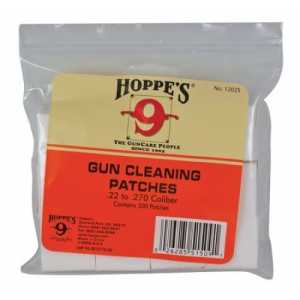 Gun Cleaning Patches 12-16 Gauge Bulk 300 Pack - Hoppes