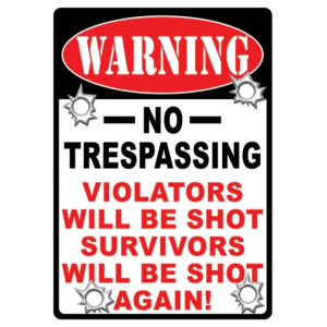 RIVERS EDGE WARNING SIGN - Rivers Edge Products