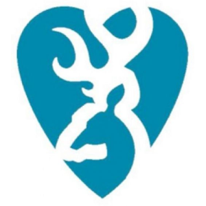 BRN DECAL HEARTBREAKER 5" TEAL - Browning