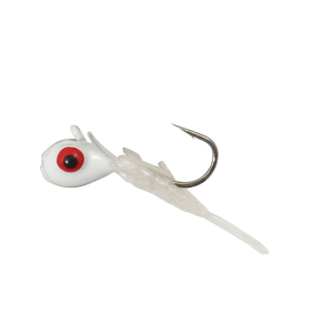Northland Rigged Tungsten Mayfly 1/28oz Glow White - Northland Fishing Tackle