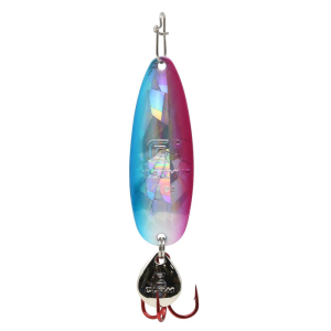 Clam Ribbon Leech Flutter Spoon, 1/4oz- Size 6- Rainbow Halo - Clam