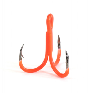 Clam Gaff X Vinyl Treble Size 8, Orange, 6 pack - Clam