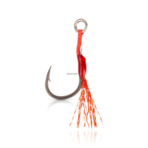Mustad Assist Hooks, Alpha Light Flash, Single, 2/0, 2 pack, TX Finish - Mustad