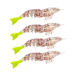 Z-man Un-Rigged EZ ShrimpZ 3 1/2" Length, Shrimp Po Boy, Package of 4 - Z-Man