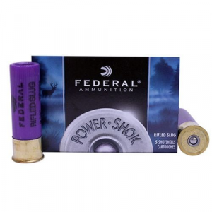 eral Power Shok 16ga 2 3/4 7/8 Oz Rifled Slug 5rd Box Ammo