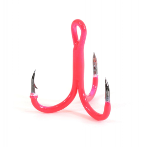 Clam Gaff X Vinyl Treble Size 10, Pink, 6 pack - Clam