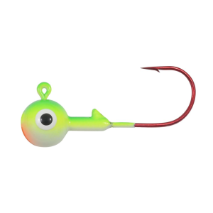 Northland Gum-Ball Jig 1/2 Oz, 3/O Hk Glo Watermelon 3/Cd - Northland Fishing Tackle