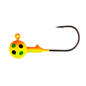 Northland Gum-Ball Jig 1/8 Oz, #1 Hk Super-Glo Sneeze 5/Cd - Northland Fishing Tackle