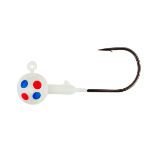 Northland Gum-Ball Jig 1/8 Oz, #1 Hk Super-Glo Wonderbread 5/Cd - Northland Fishing Tackle