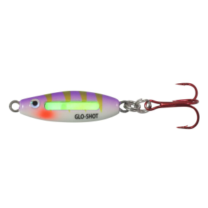Northland GSFB4-46 Glo-Shot Fire-Belly Spoon, 2 1/2", 1/4 Oz #8 Hook, Uv Purple Tiger, 1Cd - Northland Fishing Tackle