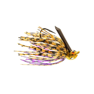 Z-man Crosseyez Flipping Jig Size 4/0 Hook, 3/8 oz, Peanut Butter & Jelly, Package of 1 - Z-Man