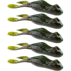 NetBait BF Toad 4" Baitfuel Supercharged Watermelon Red 5-Pack - Netbait