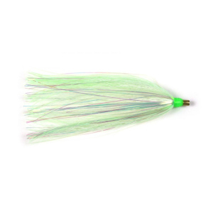 Sea Striker Bucktail Teaser White/Chartreuse Mylar 3" 3pk - Sea Striker