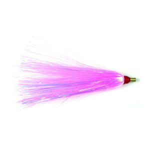 Sea Striker Bucktail Teaser Pink/Pearl Mylar 3" 3pk - Sea Striker