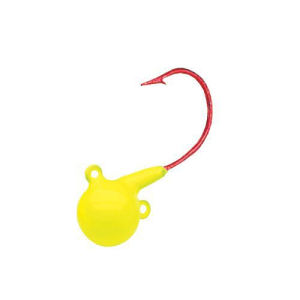 Northland Sting'n Fire-Ball Jig 3/8 Oz, #2/0 Hk Super-Glo Chartreuse 4/Cd - Northland Fishing Tackle