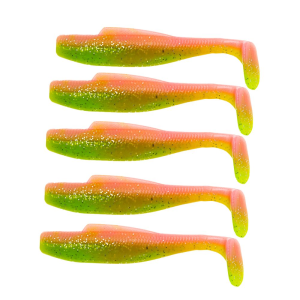 Z-man DieZel MinnowZ Soft Bait Lure Freshwater/Saltwater, 4" Length, Electric Chicken, Package of 5 - Z-Man