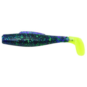 Z-Man Elaztech MinnowZ 3" Purple Chartruese Tail 8pk - Z-Man