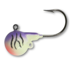 Fire Ball Jig - 3/8 Oz, #2/0 Hk Uv Purple Tiger 4/Cd - Northland Fishing Tackle