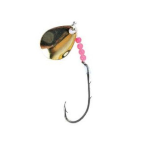 Eagle Claw 2-Way Spinner Rigs, Size 2 Bronze Baitholder, Gold Blades - Eagle Claw