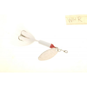 YAK ROOSTER TAIL 1/8 WHT/RED HEAD - Yakima Bait