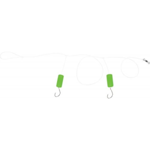 Sea Striker FC-SSSKF-G Pro Series Fluorocarbon Spot/Kingfish/Pompano Rig #2 Circle Hooks Green Floats - Sea Striker